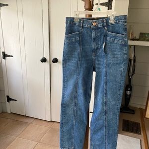 Express, high waisted, material  is a little heavier than standard jeans.